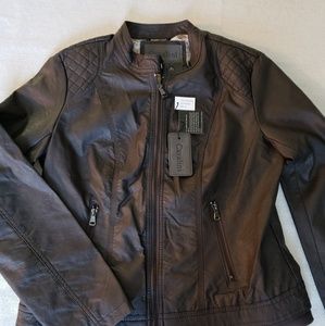 Cavalini Large Brown Faux Leather Jacket